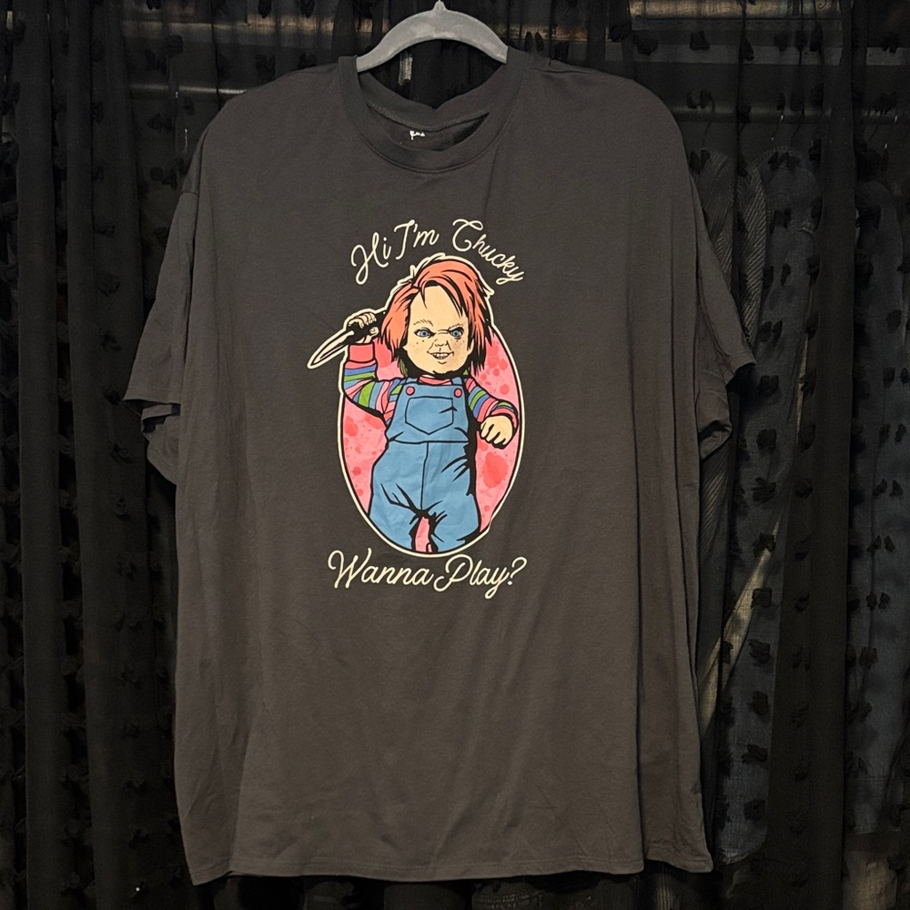 Torrid Gray Chucky Graphic T-Shirt